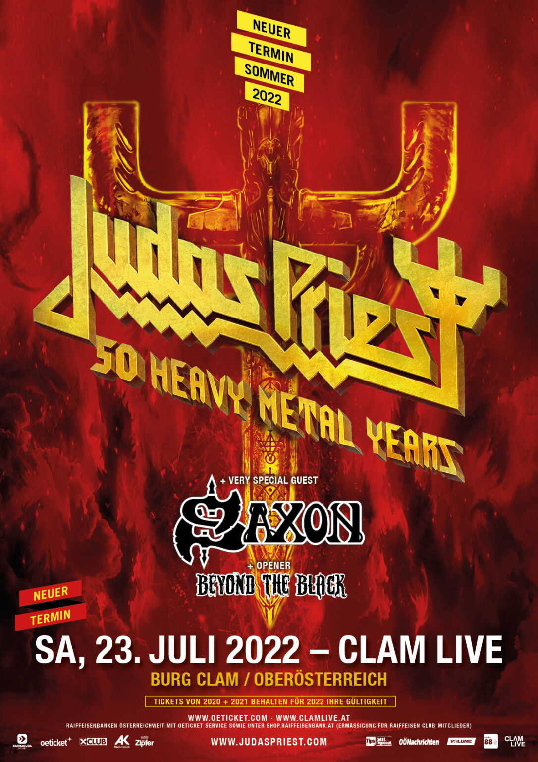 Judas Priest & Saxon, 23.07.2022 Burg Clam